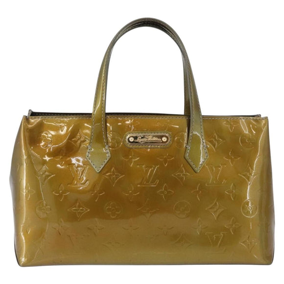LOUIS VUITTON Monogram Vernis Wilshire PM Tasche Gris Art Deco M91627 Auth bs33565