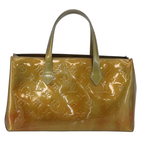 LOUIS VUITTON Monogram Vernis Wilshire PM Tasche Gris Art Deco M91627 Auth bs33565