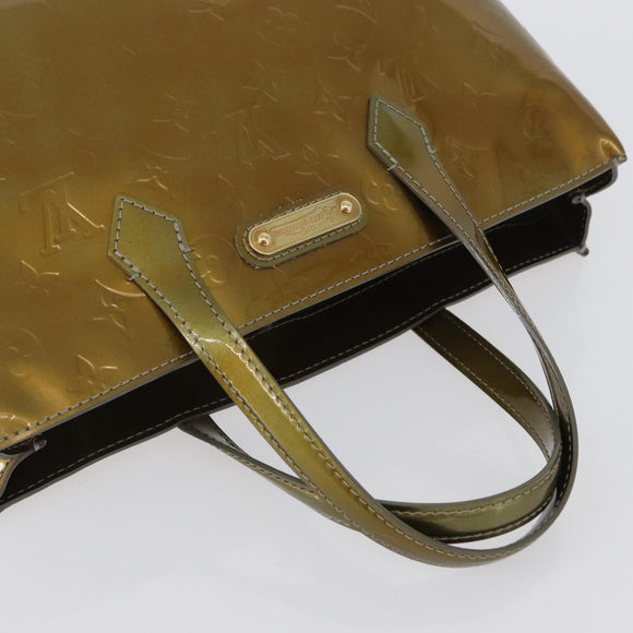 LOUIS VUITTON Monogram Vernis Wilshire PM Tasche Gris Art Deco M91627 Auth bs33565