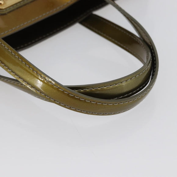 LOUIS VUITTON Monogram Vernis Wilshire PM Tasche Gris Art Deco M91627 Auth bs33565