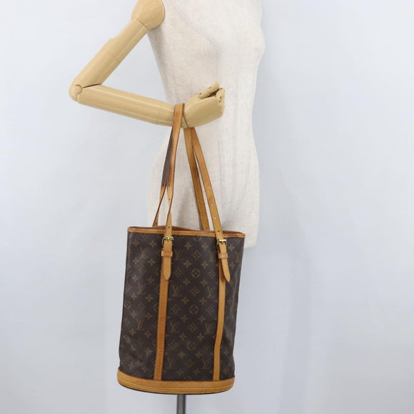 LOUIS VUITTON Monogram Bucket GM Shoulder Bag M42236 LV Auth bs33567