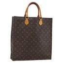LOUIS VUITTON Monogram Sac Plat Handtasche M51140 LV Auth bs33569-1