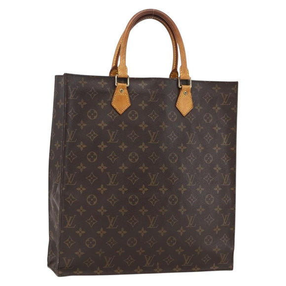 LOUIS VUITTON Monogram Sac Plat Handtasche M51140 LV Auth bs33569