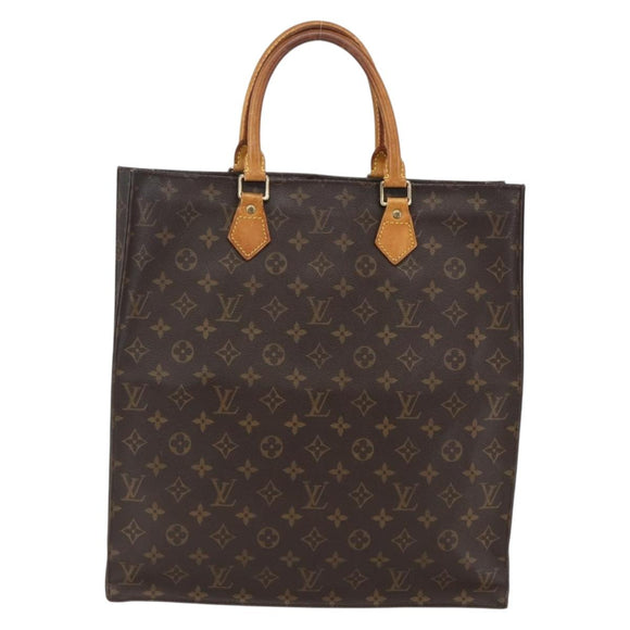 LOUIS VUITTON Monogram Sac Plat Handtasche M51140 LV Auth bs33569