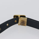 Christian Dior Trotter Canvas Oblique Shoulder Bag Navy Gold Auth bs33570-9