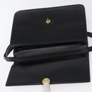 Christian Dior Shoulder Bag Leather Black Gold Auth bs33572-15
