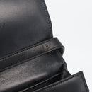 Christian Dior Shoulder Bag Leather Black Gold Auth bs33572-16
