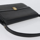 Christian Dior Shoulder Bag Leather Black Gold Auth bs33572-6