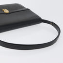 Christian Dior Shoulder Bag Leather Black Gold Auth bs33572-7