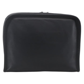 LOEWE Pouch Leather Black Gold Auth bs33573V - 0