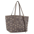 Jimmy Choo Tote Bag Leather Gray Auth bs33580-1