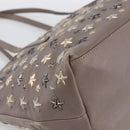 Jimmy Choo Tote Bag Leather Gray Auth bs33580-13