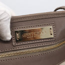 Jimmy Choo Tote Bag Leather Gray Auth bs33580-14