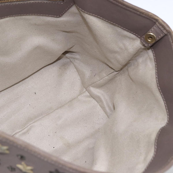 Jimmy Choo Tote Bag Leather Gray Auth bs33580