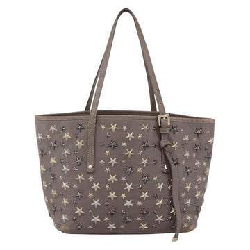Jimmy Choo Tote Bag Leather Gray Auth bs33580 - 0