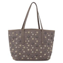 Jimmy Choo Tote Bag Leather Gray Auth bs33580-3