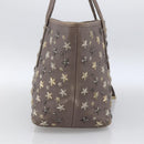 Jimmy Choo Tote Bag Leather Gray Auth bs33580-4