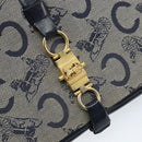 CELINE C Macadam Canvas Shoulder Bag Marine Gold Auth bs33582-17