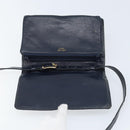 CELINE C Macadam Canvas Shoulder Bag Marine Gold Auth bs33582-11