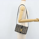 CELINE C Macadam Canvas Shoulder Bag Marine Gold Auth bs33582-26