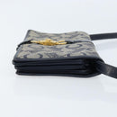 CELINE C Macadam Canvas Shoulder Bag Marine Gold Auth bs33582-3