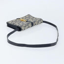 CELINE C Macadam Canvas Shoulder Bag Marine Gold Auth bs33582-7