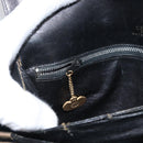CELINE Horse Carriage Shoulder Bag Leather Black Gold Auth bs33584-22
