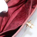 CARTIER Must Line Shoulder Bag Leather Bordeaux Gold Auth bs33585-12