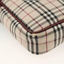 BURBERRY Nova Check Shoulder Bag Canvas Beige Gold Auth bs33586-13