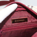 BURBERRY Nova Check Shoulder Bag Canvas Beige Gold Auth bs33586-16