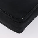 BURBERRY Nova Check Black label Hand Bag Nylon Silver Black Auth bs33588-10