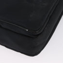 BURBERRY Nova Check Black label Hand Bag Nylon Silver Black Auth bs33588-11