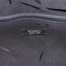 BURBERRY Nova Check Black label Hand Bag Nylon Silver Black Auth bs33588-12