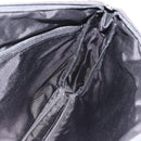 BURBERRY Nova Check Black label Hand Bag Nylon Silver Black Auth bs33588-14