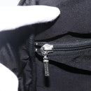 BURBERRY Nova Check Black label Hand Bag Nylon Silver Black Auth bs33588-16