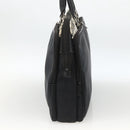 BURBERRY Nova Check Black label Hand Bag Nylon Silver Black Auth bs33588-5