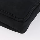 BURBERRY Nova Check Black label Hand Bag Nylon Silver Black Auth bs33588-9