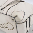 Chloe Hand Bag Leather White Silver Auth bs33592-15