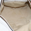 Chloe Hand Bag Leather White Silver Auth bs33592-11