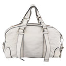 Chloe Hand Bag Leather White Silver Auth bs33592-2