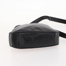 GUCCI Bamboo Hand Bag Leather 2way Black Gold 001 1705 1638 Auth bs33593-11