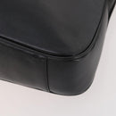 GUCCI Bamboo Hand Bag Leather 2way Black Gold 001 1705 1638 Auth bs33593-12