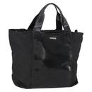 GUCCI Boston Bag Nylon Black Silver 019 2855 0530 508 Auth bs33595-1