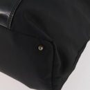 GUCCI Boston Bag Nylon Black Silver 019 2855 0530 508 Auth bs33595-10