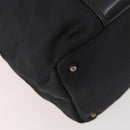 GUCCI Boston Bag Nylon Black Silver 019 2855 0530 508 Auth bs33595-11