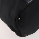 GUCCI Boston Bag Nylon Black Silver 019 2855 0530 508 Auth bs33595-13