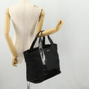 GUCCI Boston Bag Nylon Black Silver 019 2855 0530 508 Auth bs33595-23