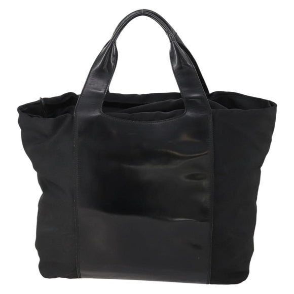 GUCCI Boston Bag Nylon Black Silver 019 2855 0530 508 Auth bs33595