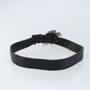 GUCCI Belt Leather 42.5"" Brown Silver 256262 Auth bs33597-2