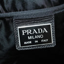 PRADA Boston Bag Nylon Black Silver Auth bs33603-21